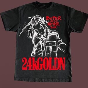 Black 24kGoldn Graphic T-Shirt